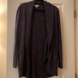 Barefoot Dreams gray cardigan